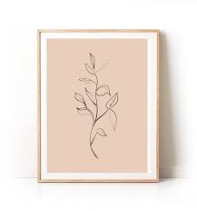 Line Drawing Print Continuous Wall Art