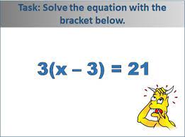 Solving Equations With Brackets Key