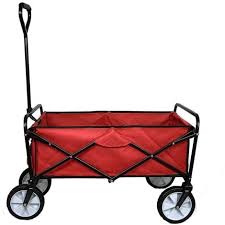 Foldable Garden Cart Pull Wagon Heavy