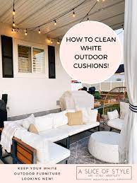 How To Clean White Outdoor Cushions A
