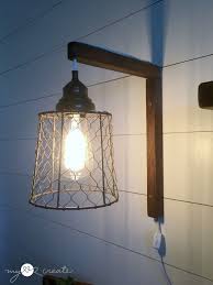 Diy Plug In Sconces From Pendant