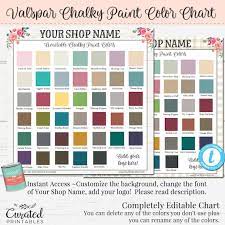 Chalk Paint Color Chart