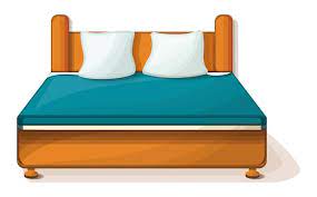 Vector King Size Bed Icon Cartoon