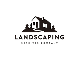 House Landscaping Service Logo Vector Icon
