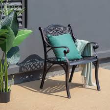 2 Piece Outdoor Cast Aluminum Chairs