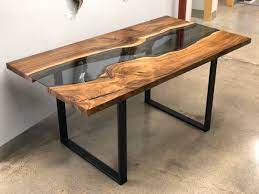Resin Wood Glass Furniture Decor