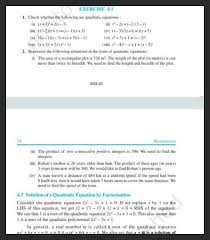 Quadratic Equations