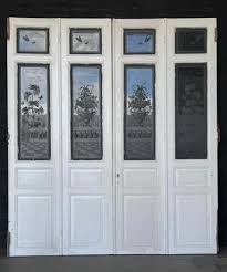 French Etched Glass Cau Doors 1870