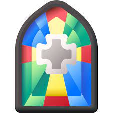 Stained Glass Window 3d Color Icon