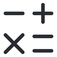 Math User Interface Gesture Icons