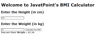 bmi calculator using javascript