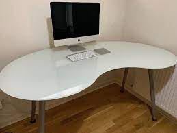 Bean Shaped Frosted Glass Table Top