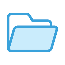 Open Folder Generic Blue Icon