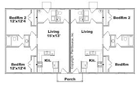 Duplex Plan J0911d Plansource Inc
