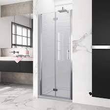 H Bifold Semi Frameless Shower Door