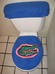 Florida Gators Patch On Blue Toilet