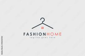 Fashion Home Logo Clothes Hanger Line