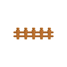 Cartoon Fence Wooden Palisade Vector