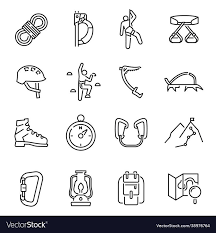 Collection Linear Simple Climbing Icon