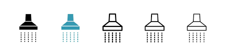 Showerhead Icon Shower Water Spray