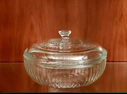 Vintage Pyrex Ribbed Covered Casserole