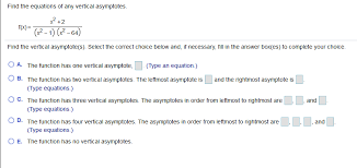 Equations Of Any Vertical Asymptotes