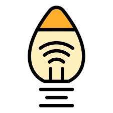 Creativity Smart Lightbulb Icon Outline