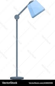 Steel Torchere Icon Cartoon Lamp