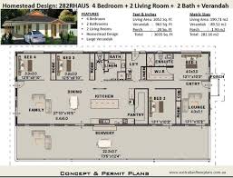 Bed Blueprints Homestead House Plan