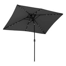Patio Umbrella With 35 Led Solar Lights