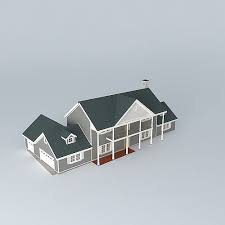 Greek Revival House Free 3d Model