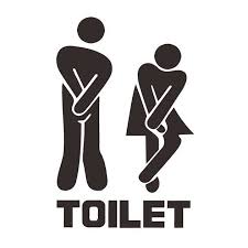 Toilet Rest Room Sign Sticker Male