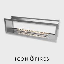 Icon Fires Double Sided Slimline 2000