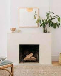 Painted Stone Fireplace