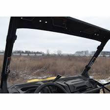 Can Am Defender Full Windshield Side