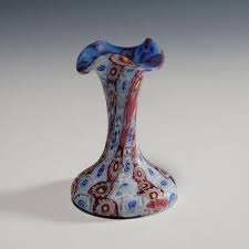 Small Millefiori Murano Glass Vase From
