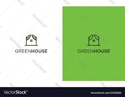 Simple Green House Logo Design Royalty