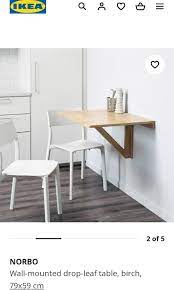 Ikea Norbo Wall Mounted Foldable Table