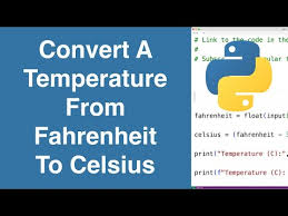 Fahrenheit To Celsius Python Example