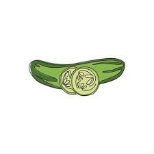 Sliced Healthy Organic Cucumber