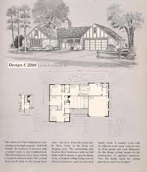 Vintage House Plans 1960s Tudor L