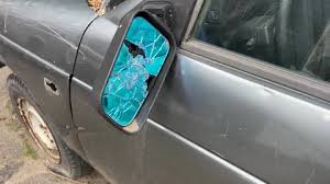 Broken Car Rearview Mirror S In