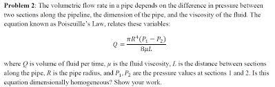 The Volumetric Flow Rate In A Pipe