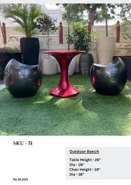 Circular Black Frp Tonevista Banch For