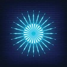 Neon Light Effect Vector Art Icons