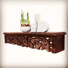 Wooden Wall Bracket In Carving
