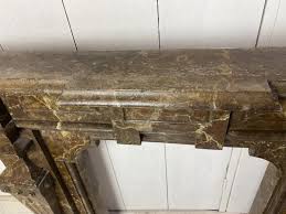 Antique Wooden Fireplace Mantle 1900s
