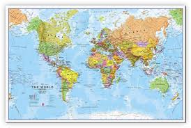 Small World Wall Map Political Canvas