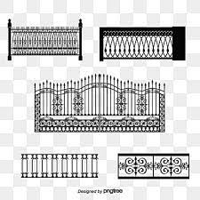 Wrought Iron Fence Png Vector Psd