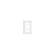 Aspen White Shaker 24x36 Glass Doors